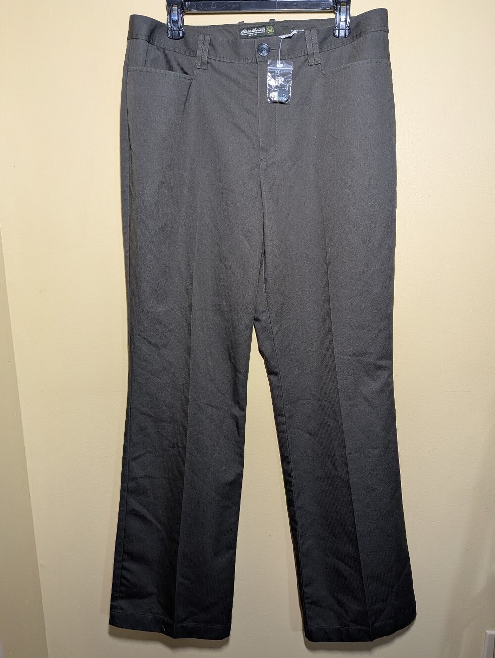 New Eddie Bauer Blakeley Wrinkle Resistant Bootcut Pants 14 Tall